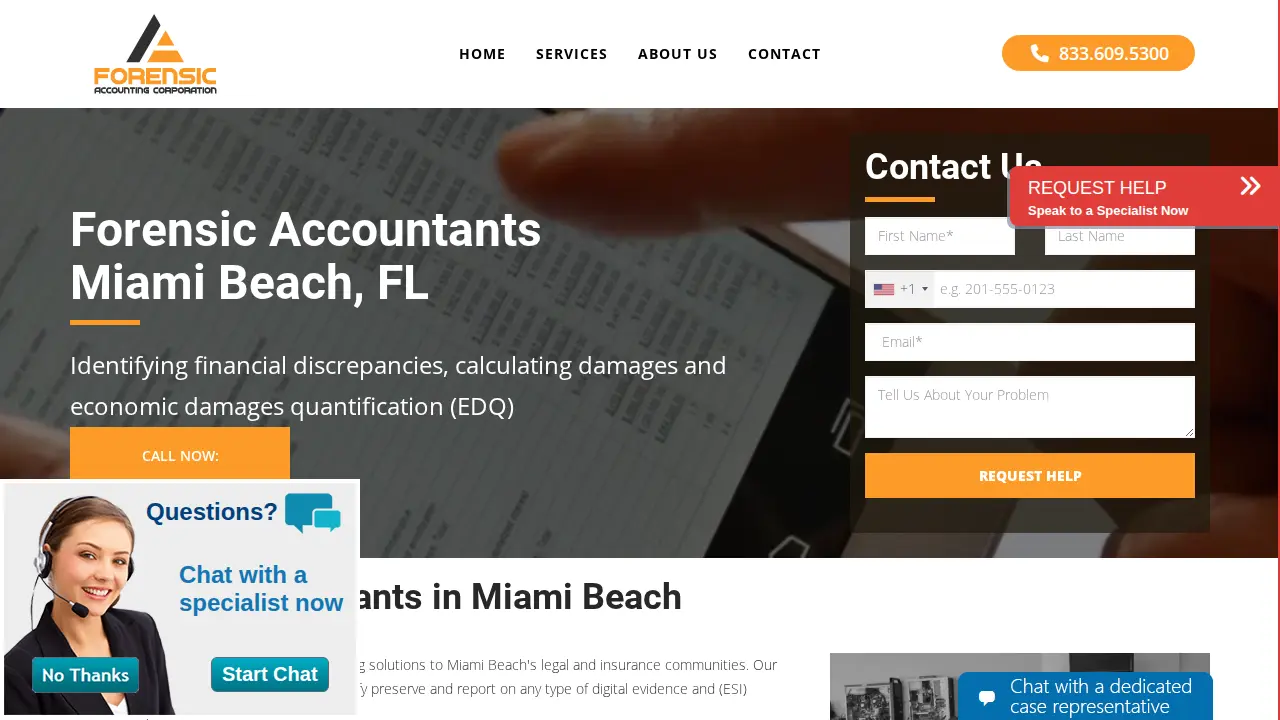 Forensic Accounting Corp page