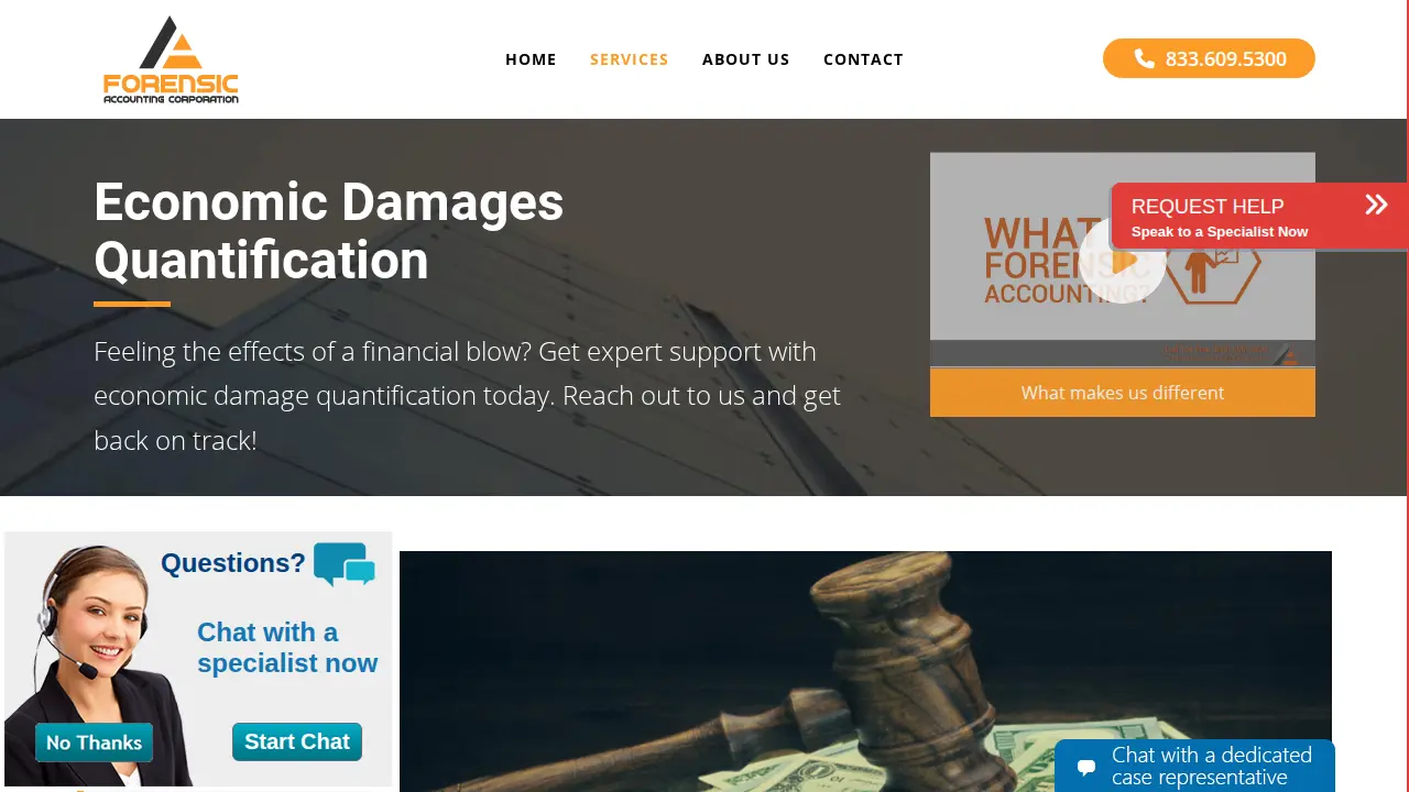 Forensic Accounting Corp page
