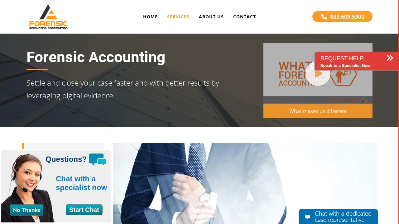 Forensic Accounting Corp page