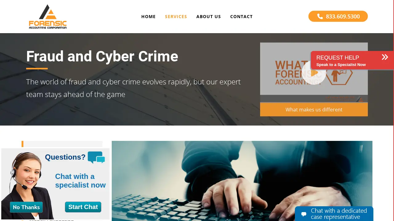 Forensic Accounting Corp page