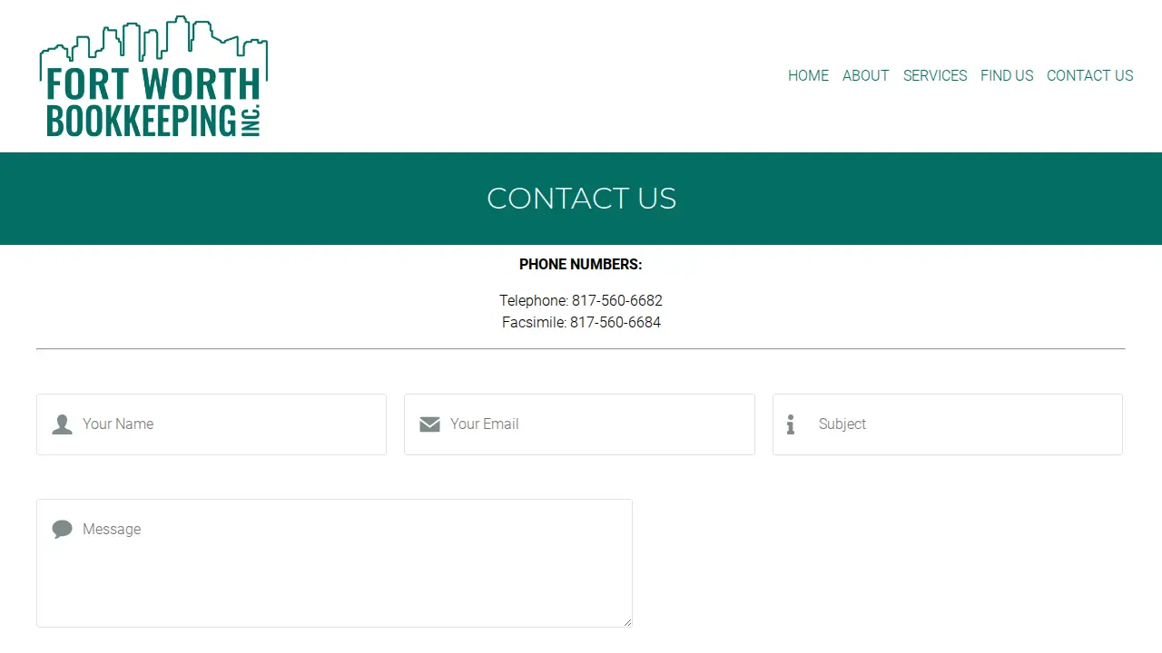 Ft Worth Bookkeeping Inc page