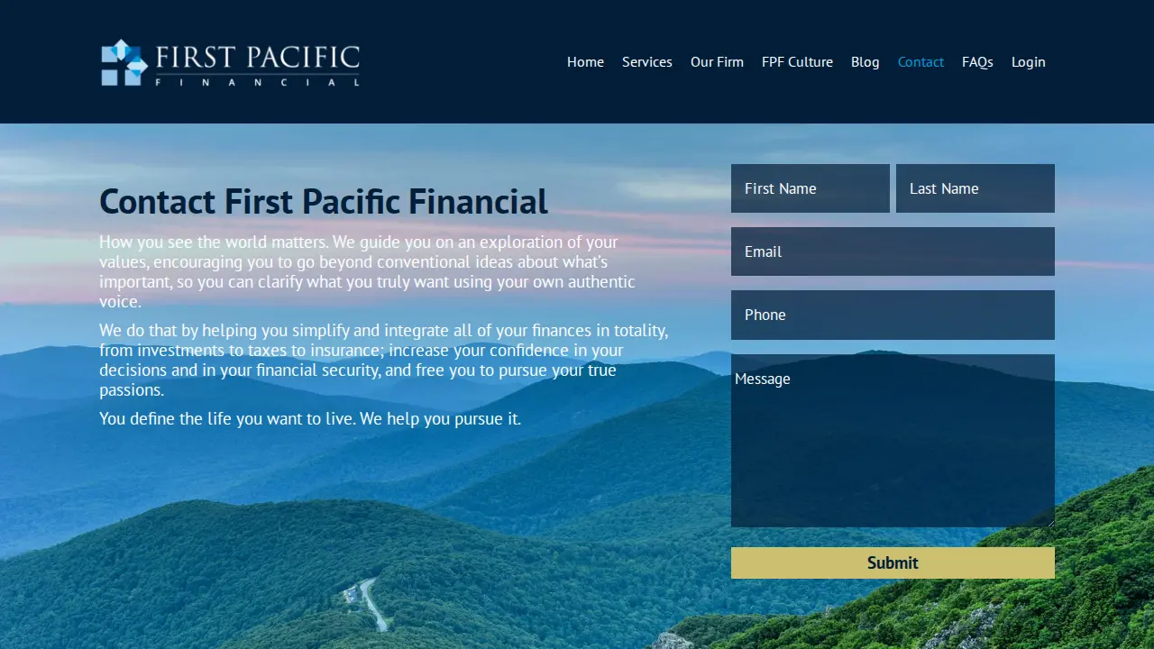 First Pacific Financial page