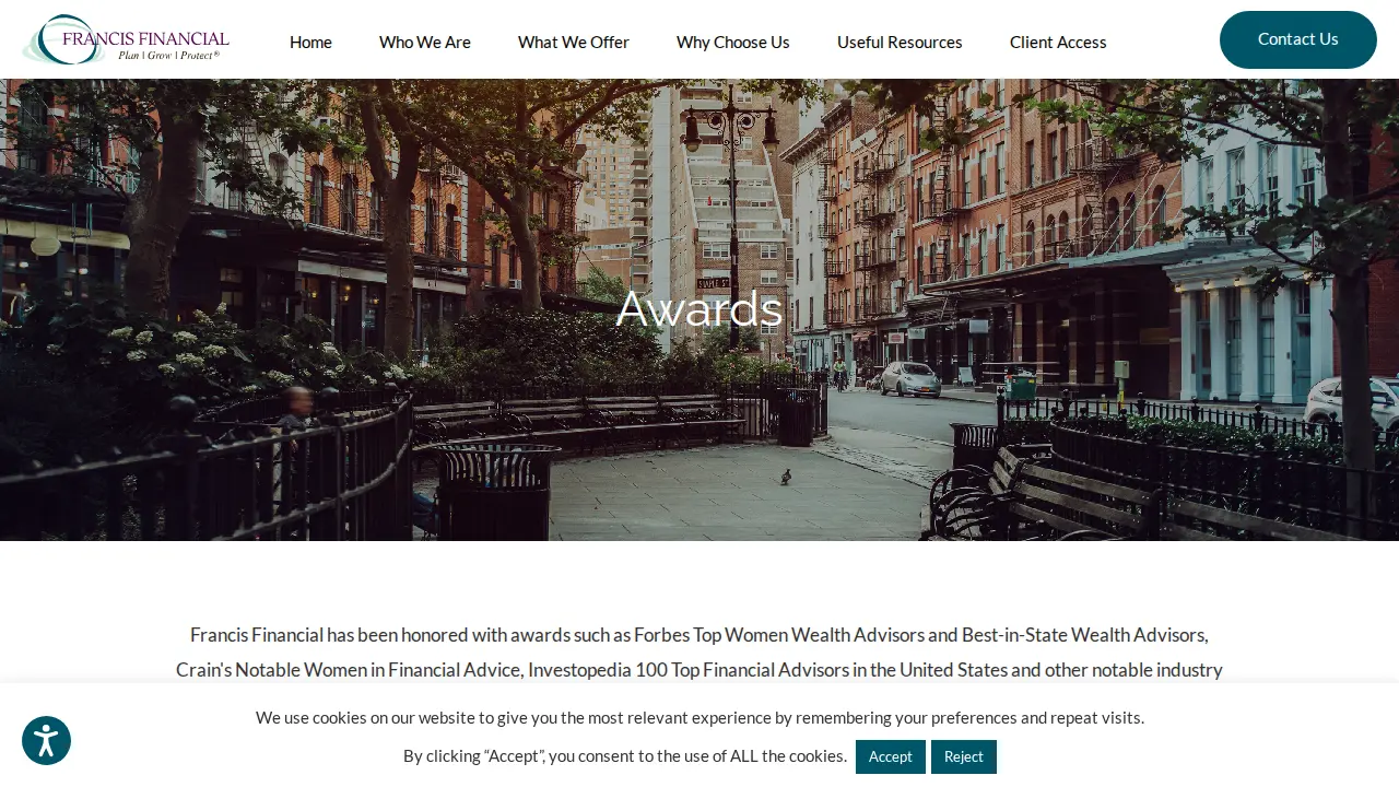Francis Financial, Inc. page