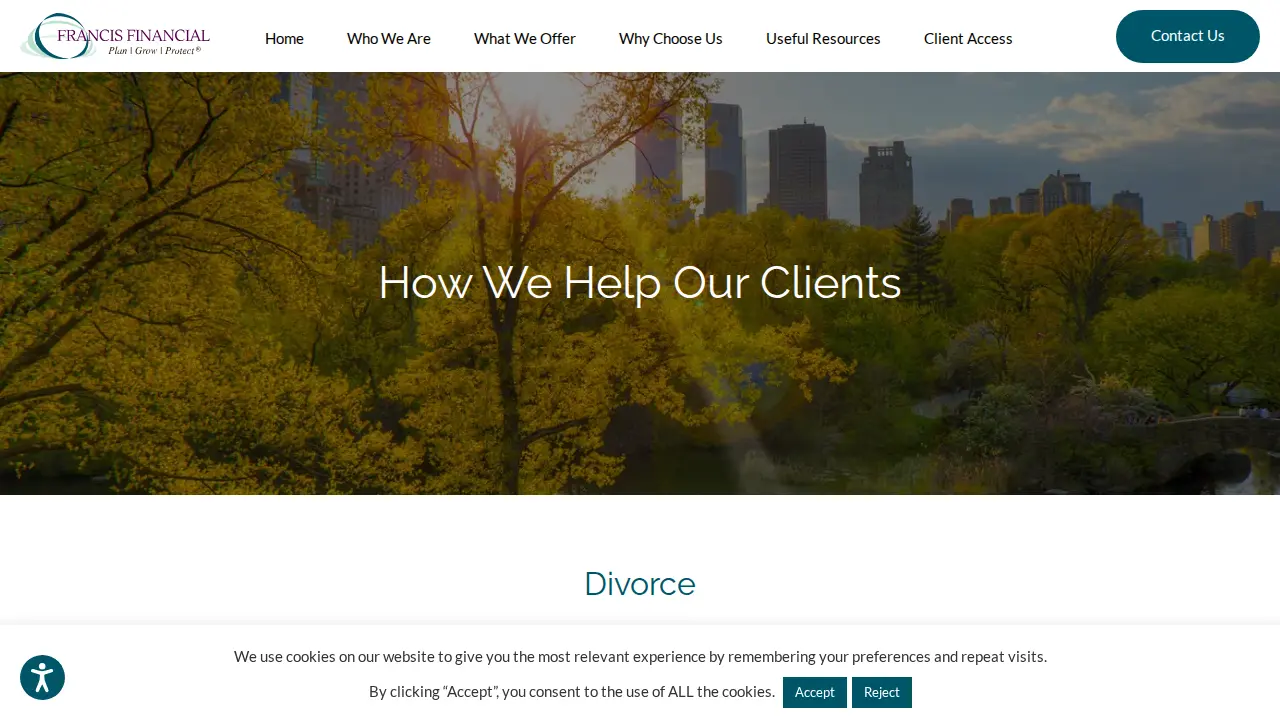 Francis Financial, Inc. page