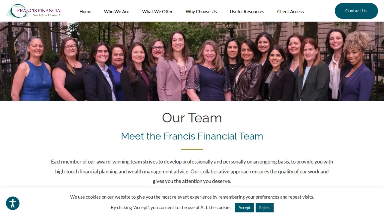 Francis Financial, Inc. page