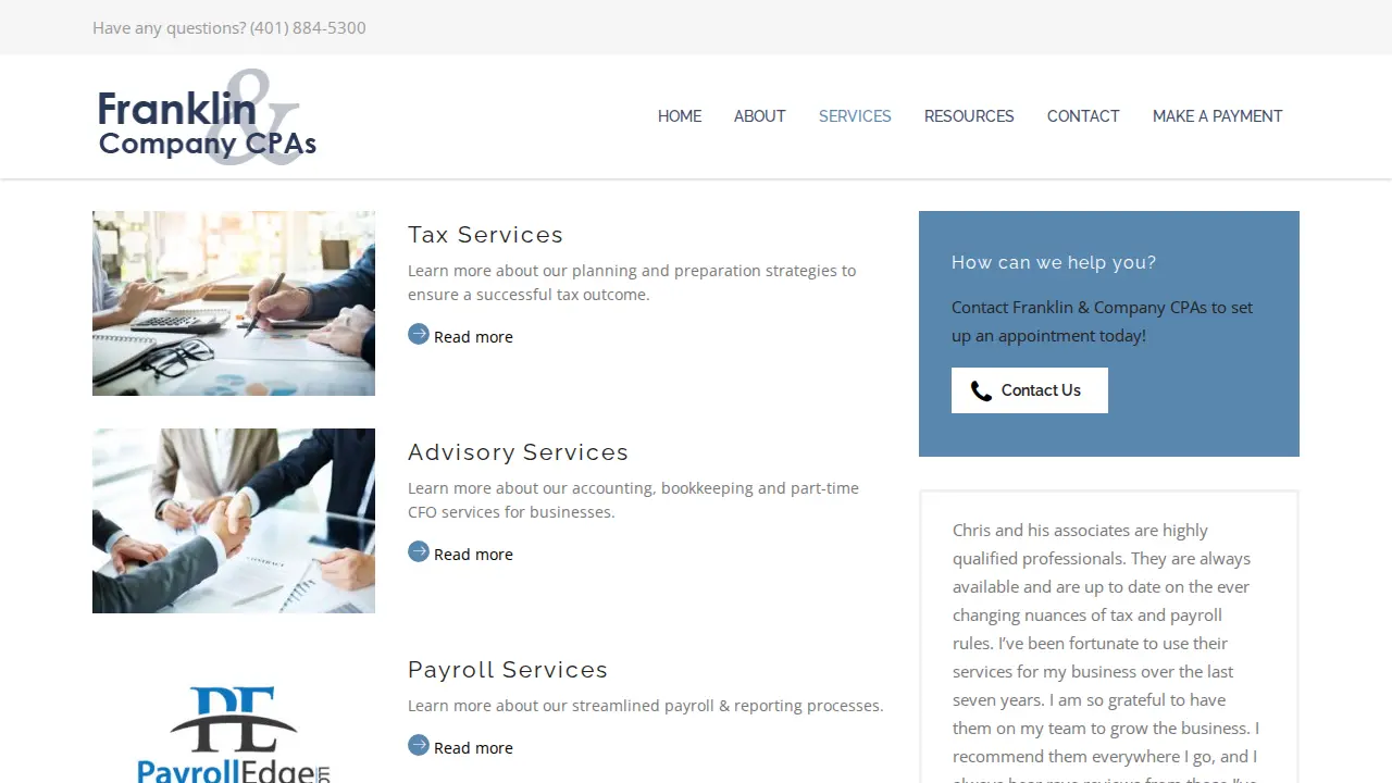 Franklin and Company CPAs, Inc page