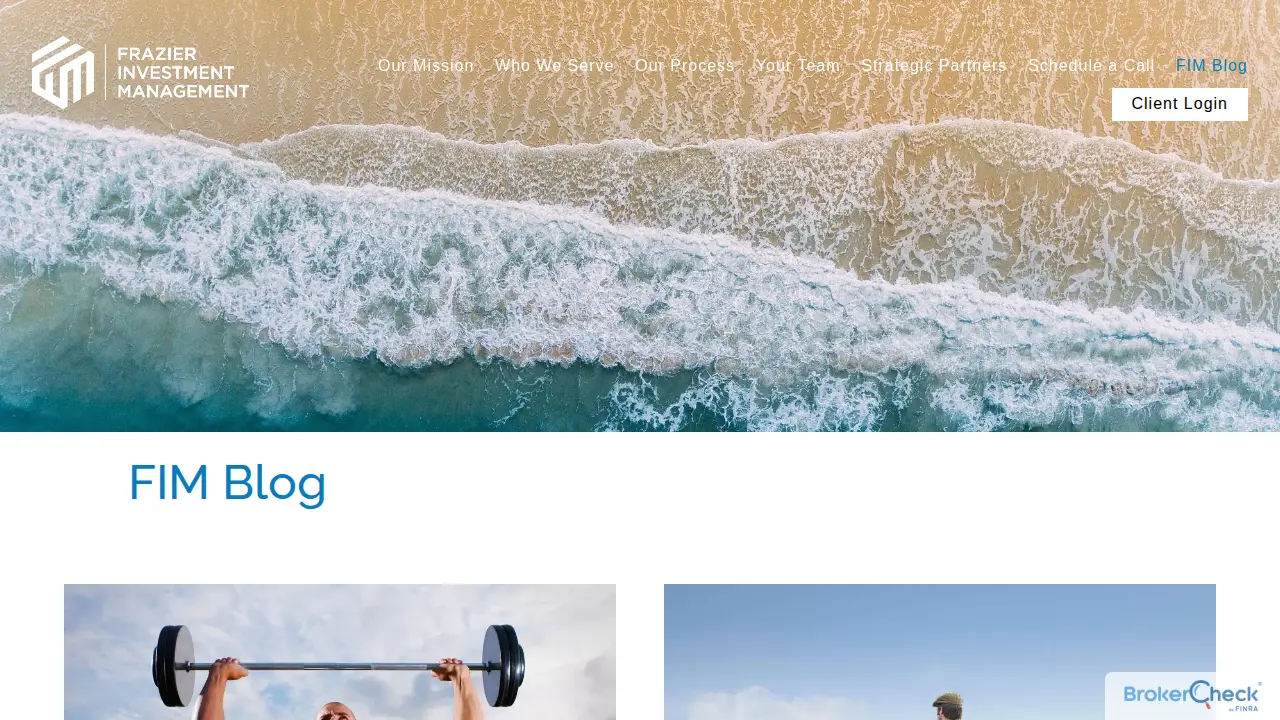 Frazier Investment Management page