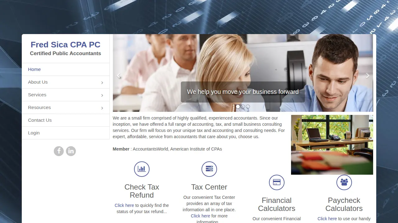 Fred Sica CPA page