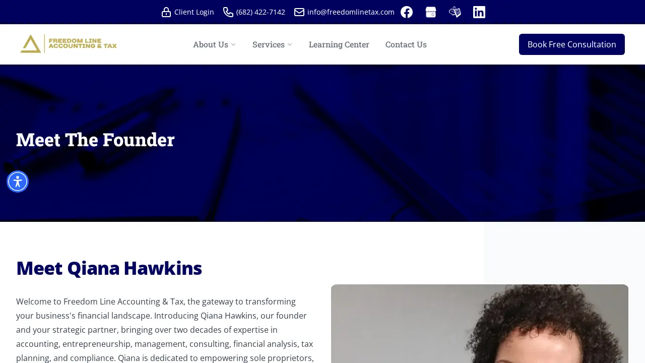 Freedom Line Accounting & Tax page
