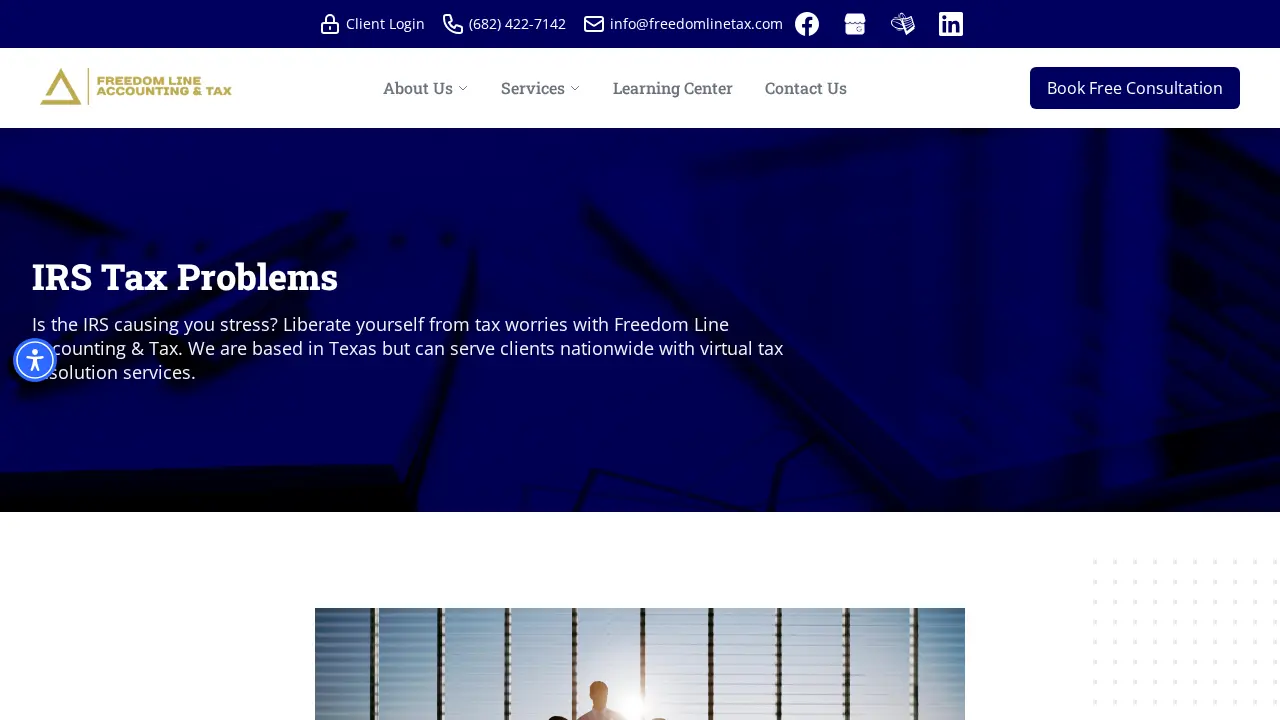 Freedom Line Accounting & Tax page