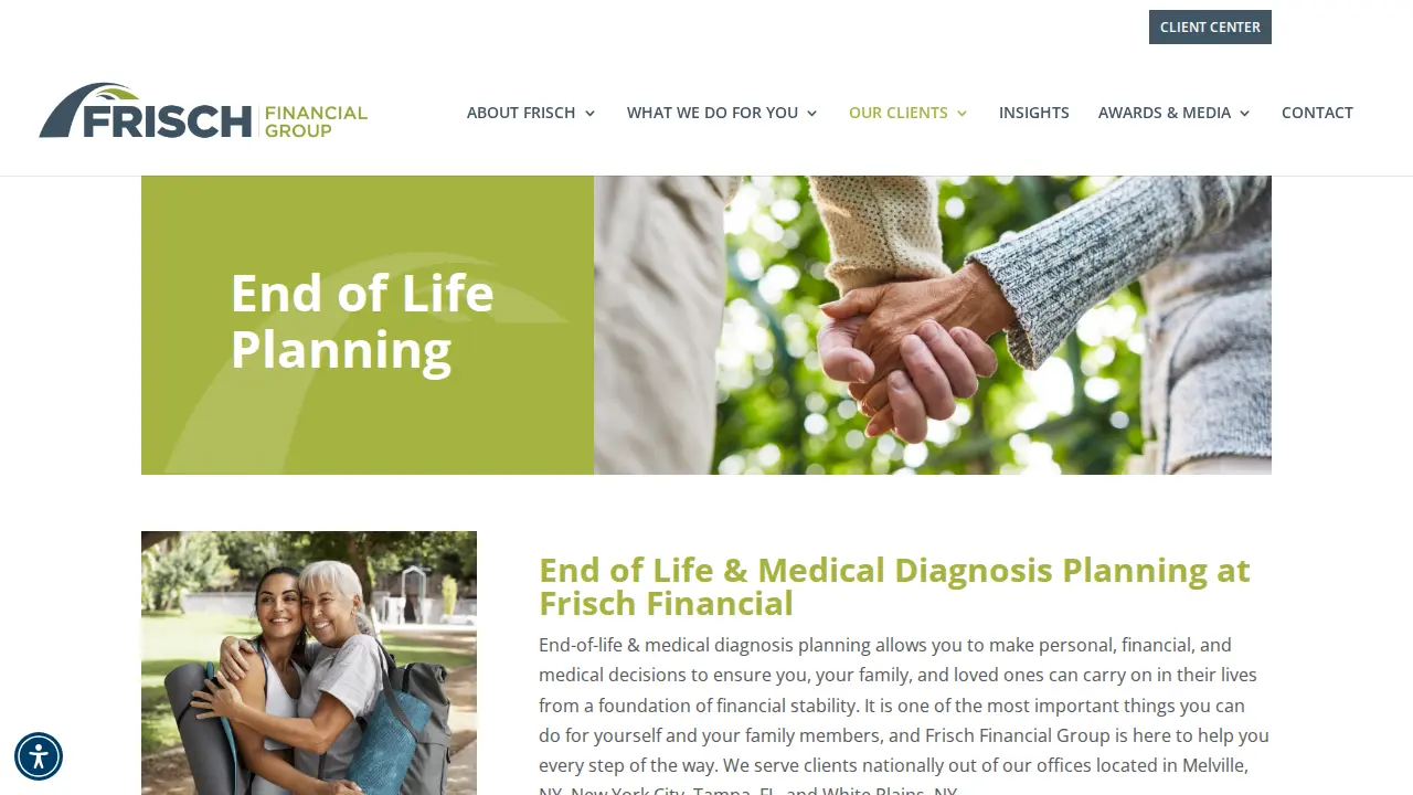 Frisch Financial Group - Melville page