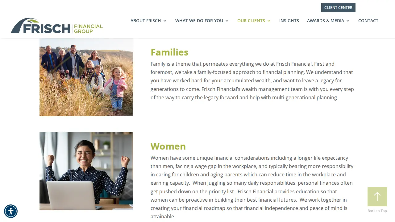Frisch Financial Group - Melville page