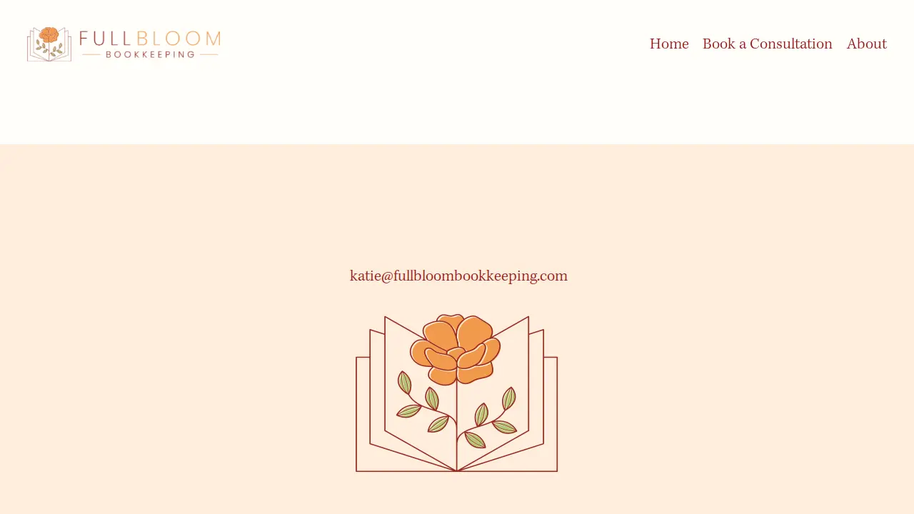 Full Bloom Bookkeeping page