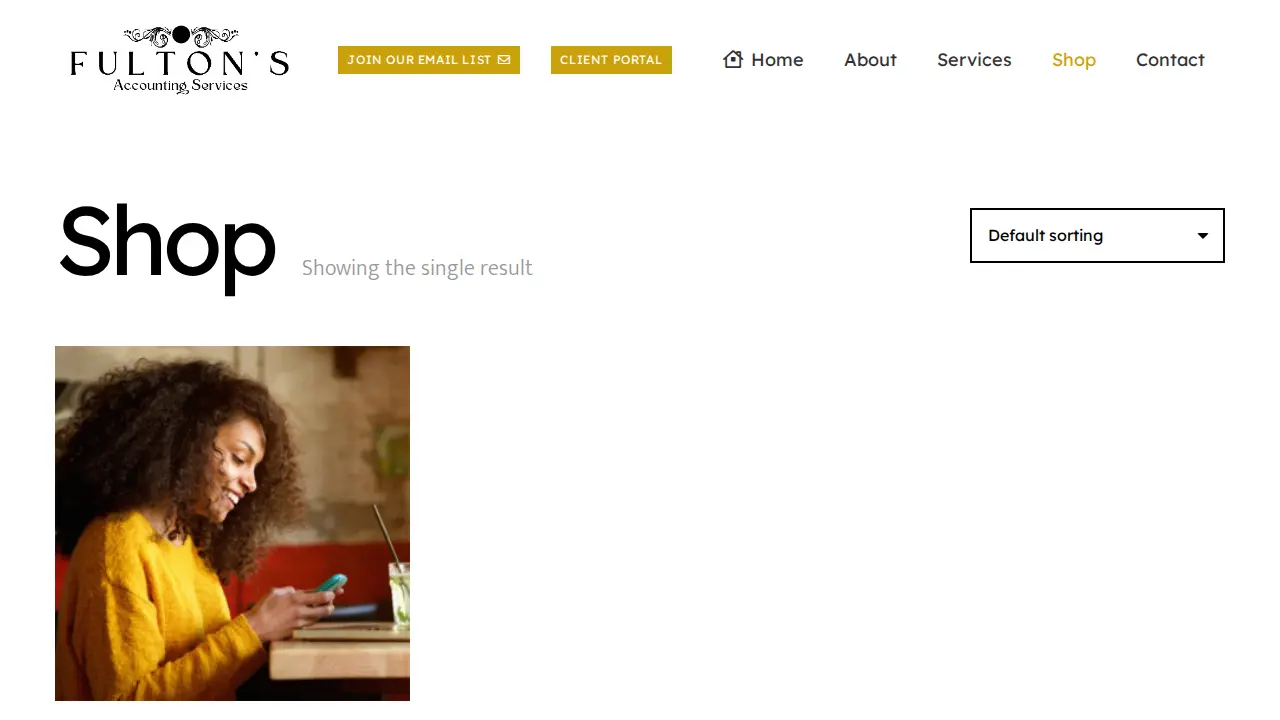 Fulton’s Accounting Services page