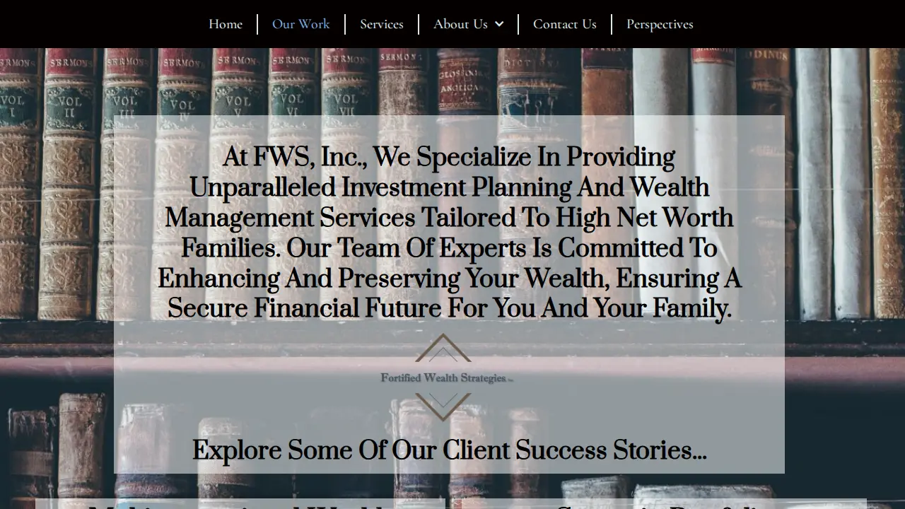 Fortified Wealth Strategies, Inc. page