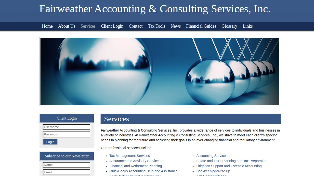 Fairweather Accounting and Consulting Services, Inc page