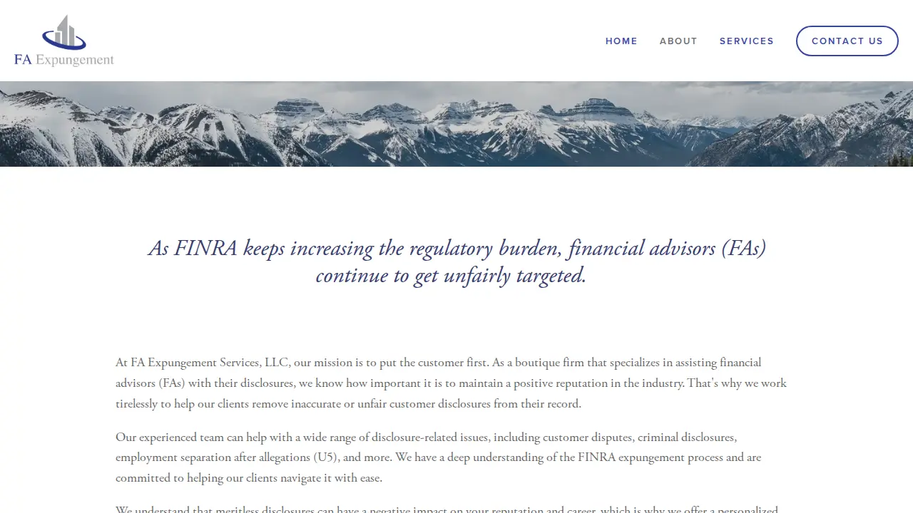 FA Expungement Services page