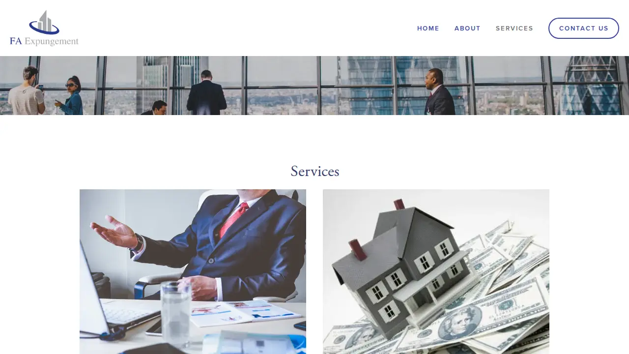 FA Expungement Services page