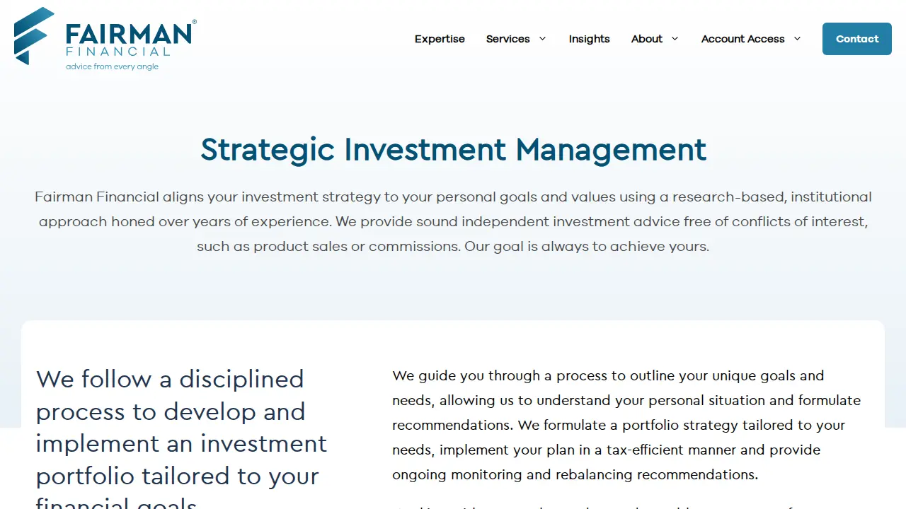Fairman Group Family Office page