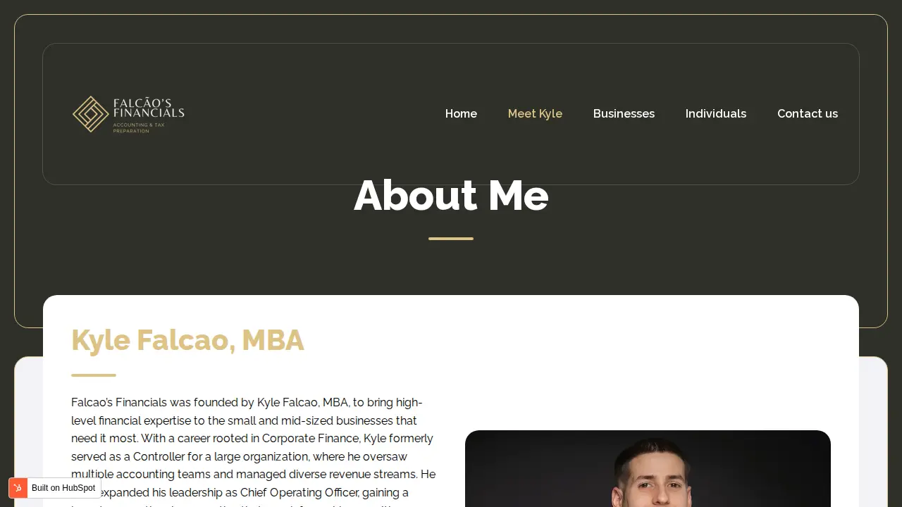 Falcao’s Financials page