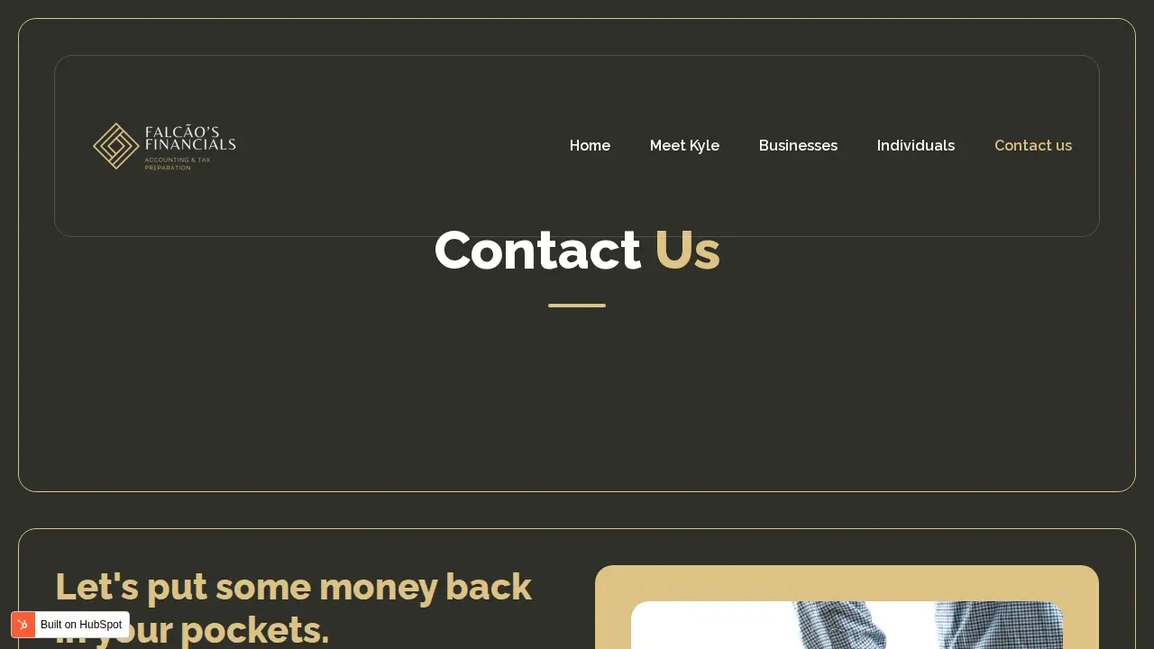 Falcao’s Financials page