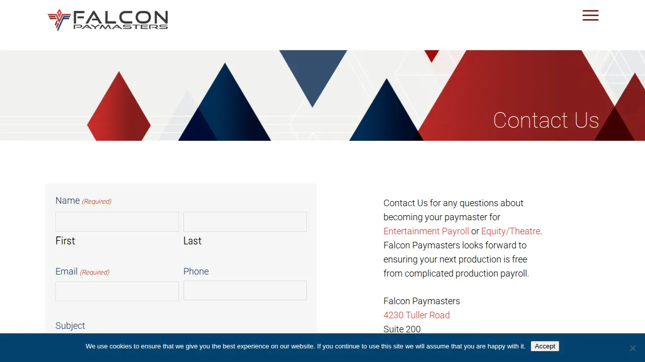 Falcon Paymasters page