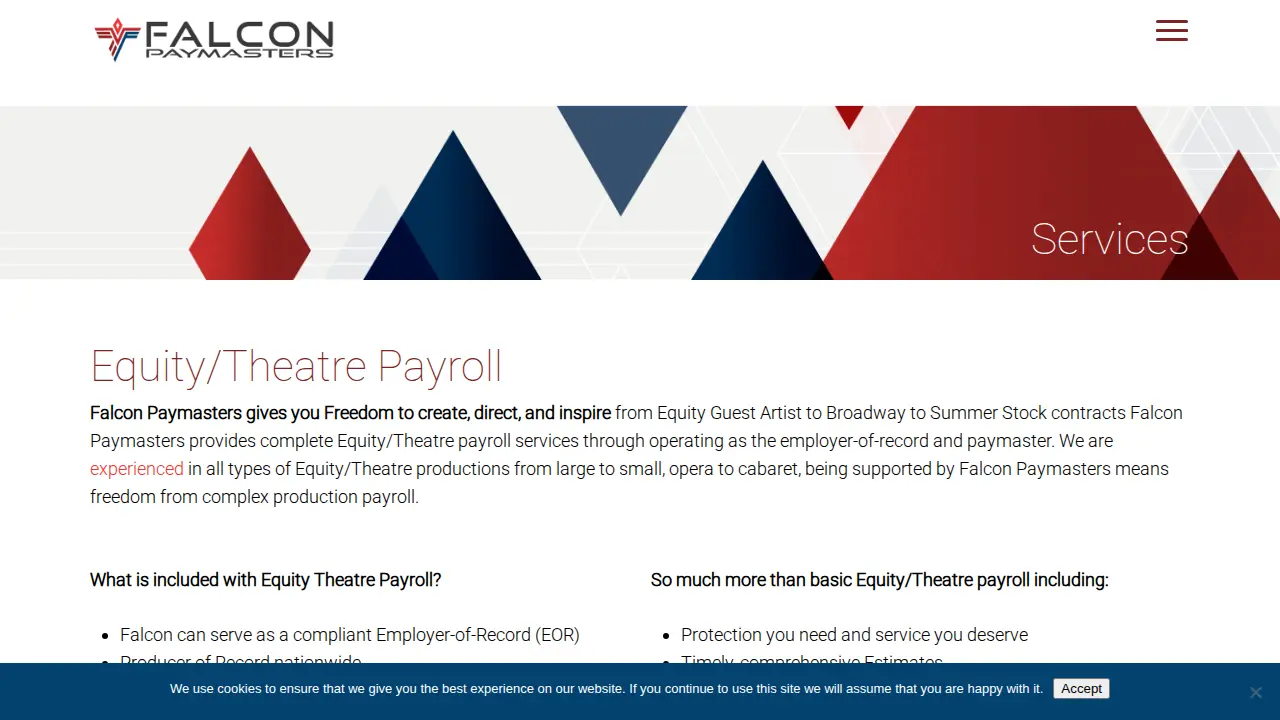 Falcon Paymasters page