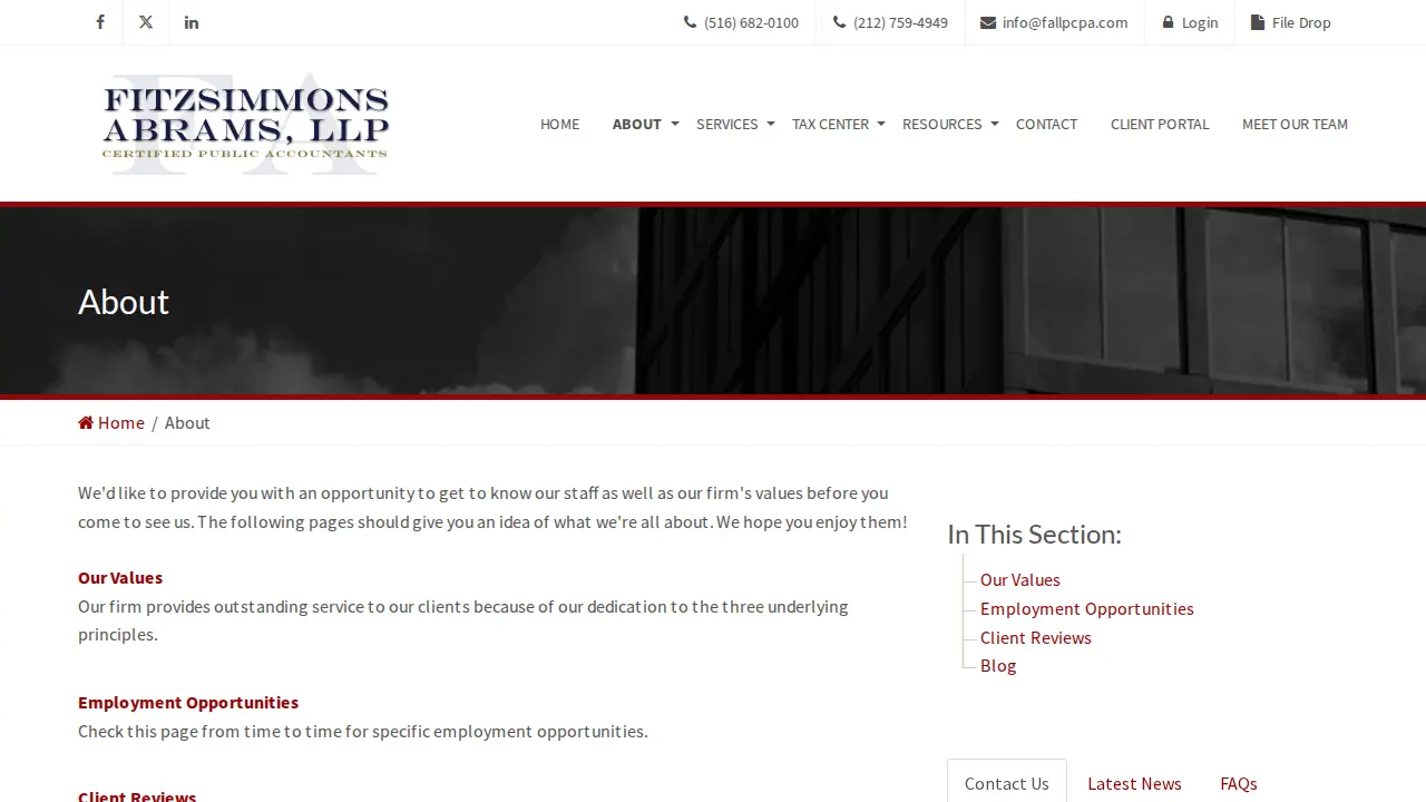 Fitzsimmons Krantz and Abrams Llp page