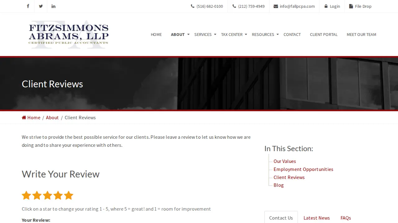 Fitzsimmons Krantz and Abrams Llp page