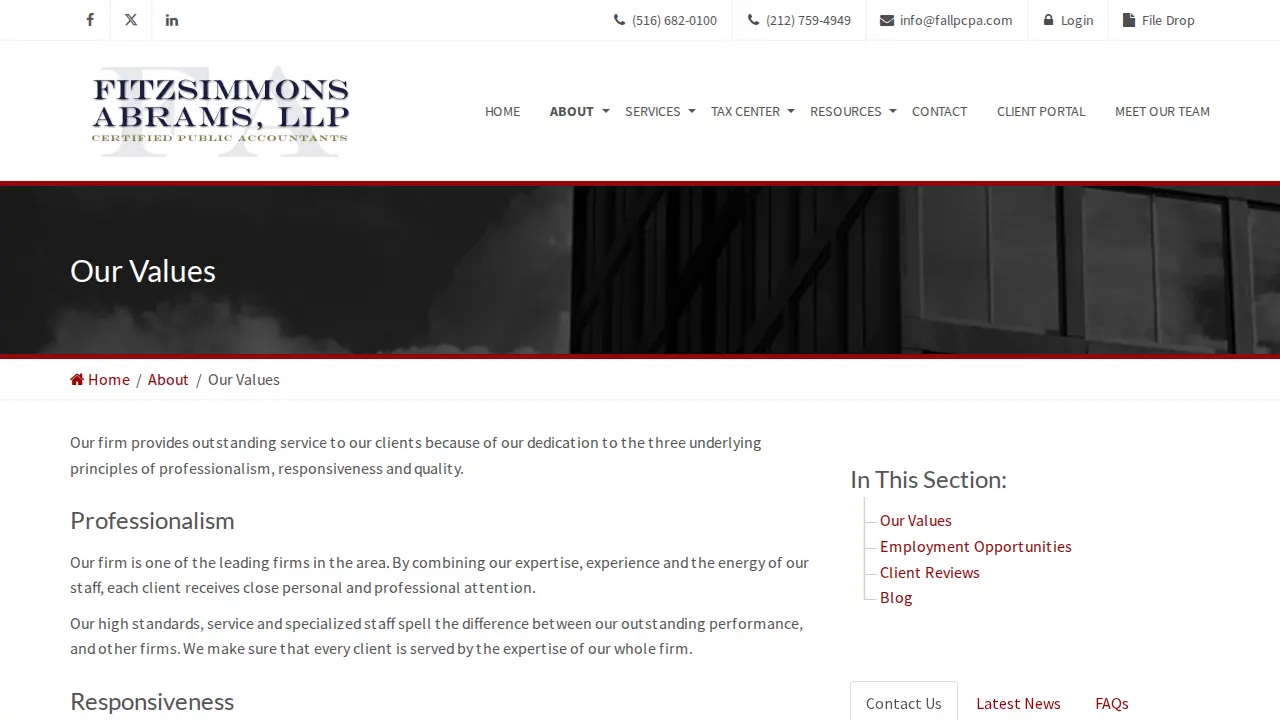 Fitzsimmons Krantz and Abrams Llp page