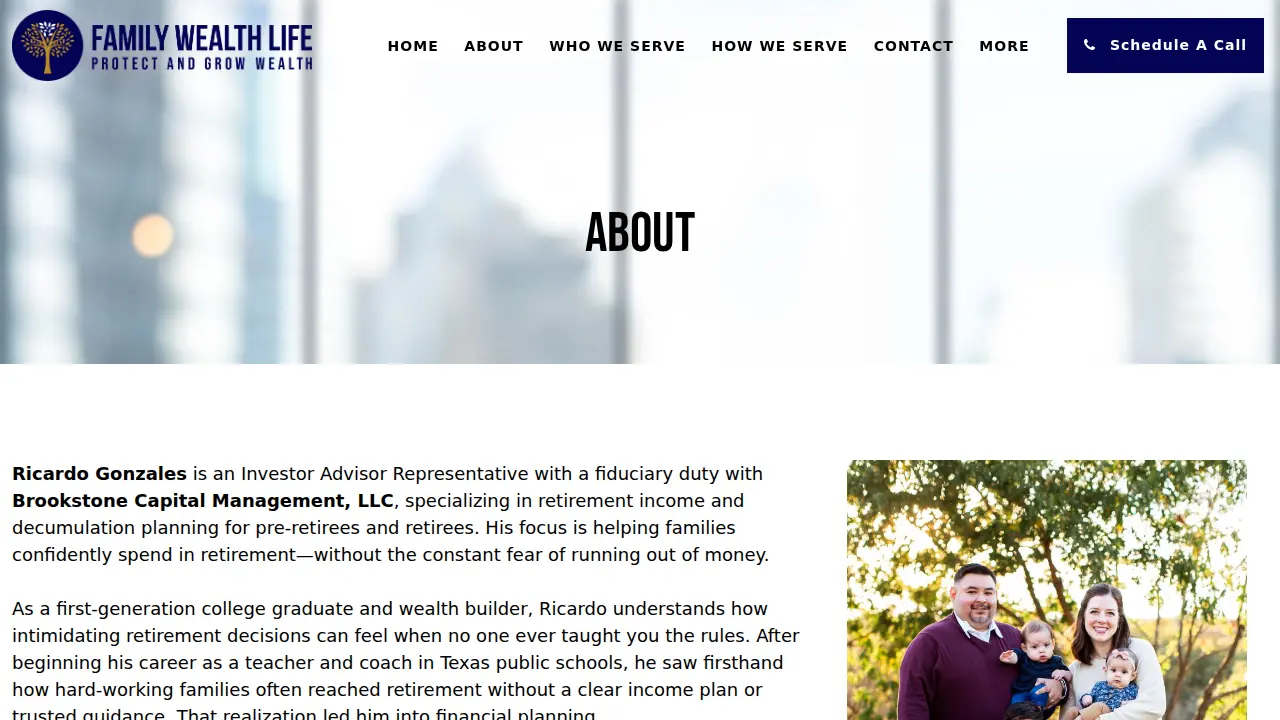 Family Wealth Life page