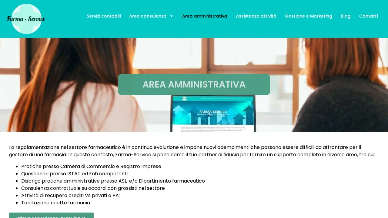 Farma Service - contabilità e consulenza farmacia page