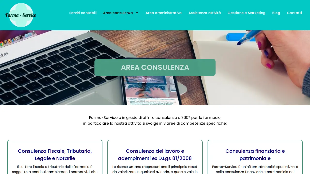 Farma Service - contabilità e consulenza farmacia page