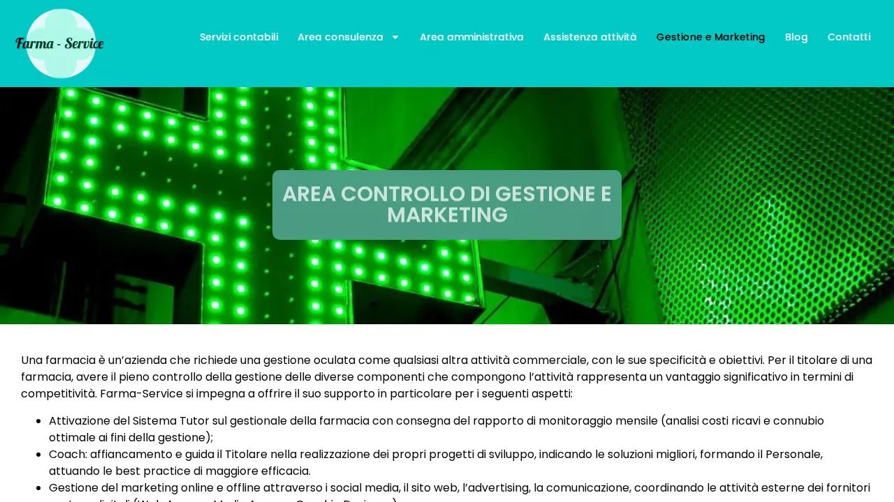 Farma Service - contabilità e consulenza farmacia page