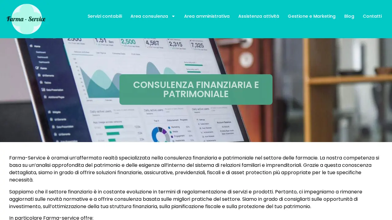 Farma Service - contabilità e consulenza farmacia page