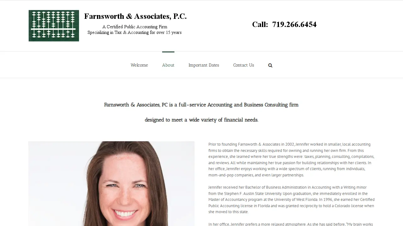 Farnsworth & Associates PC | CPA Colorado Springs page