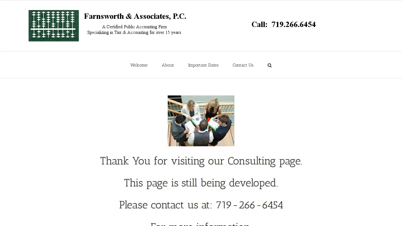 Farnsworth & Associates PC | CPA Colorado Springs page