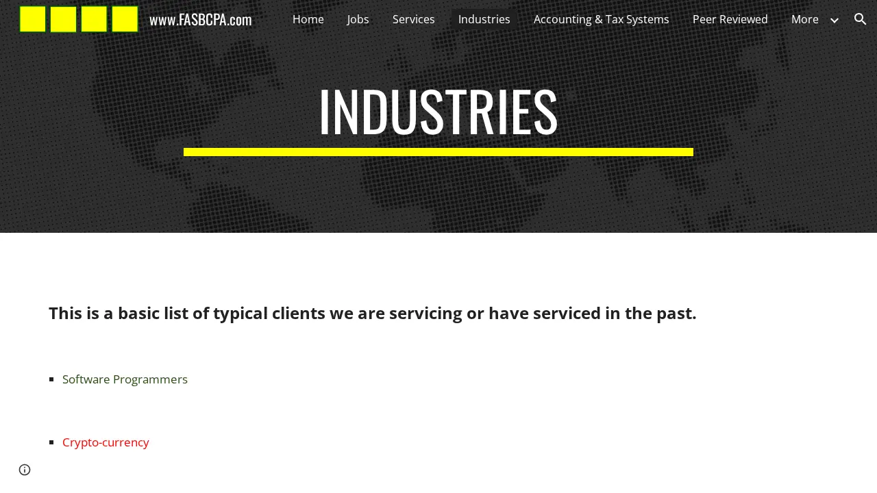 FREDERICK ACCOUNTANCY for SMALL BUSINESS page