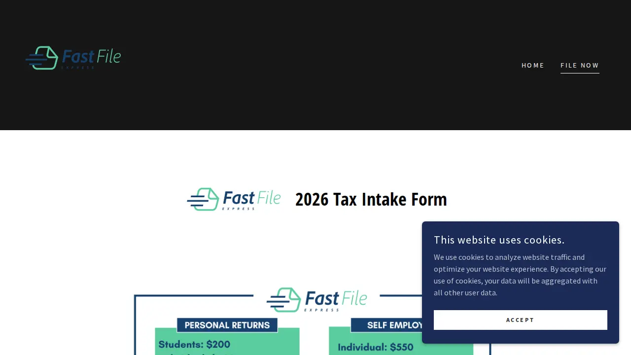 Fast File Express page