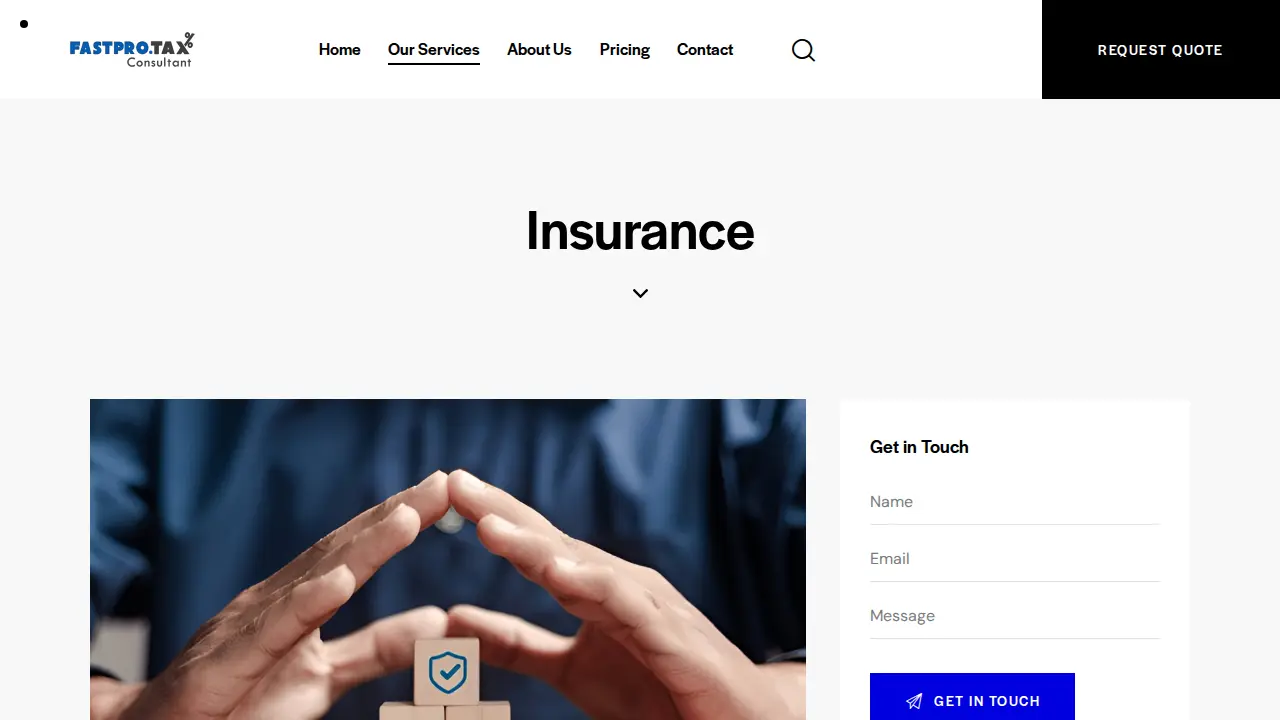Fast Pro - Tax Filing page