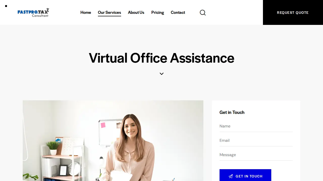 Fast Pro - Tax Filing page
