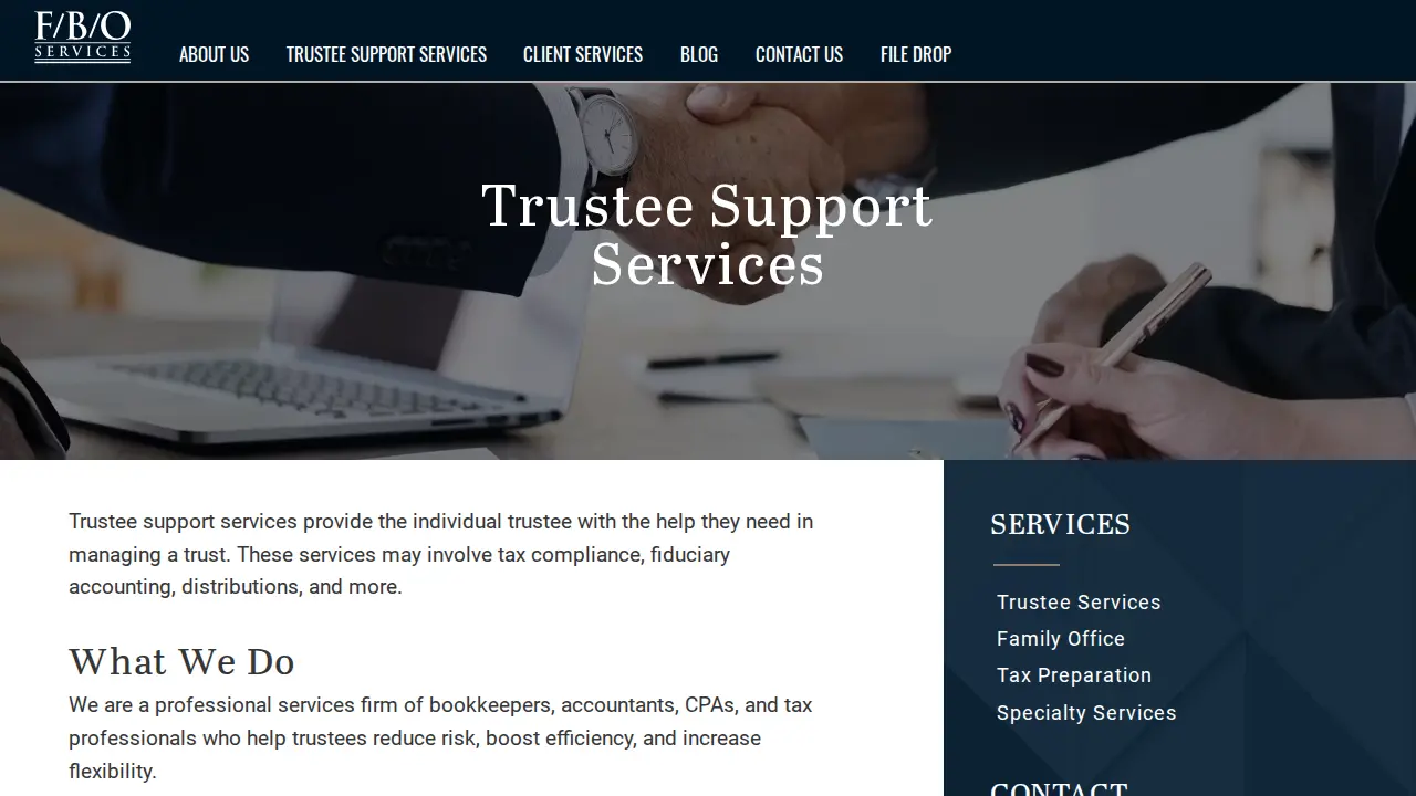 FBO Services page