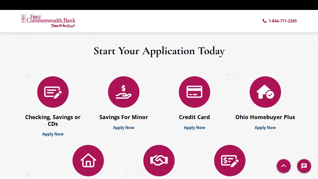 First Commonwealth Bank page