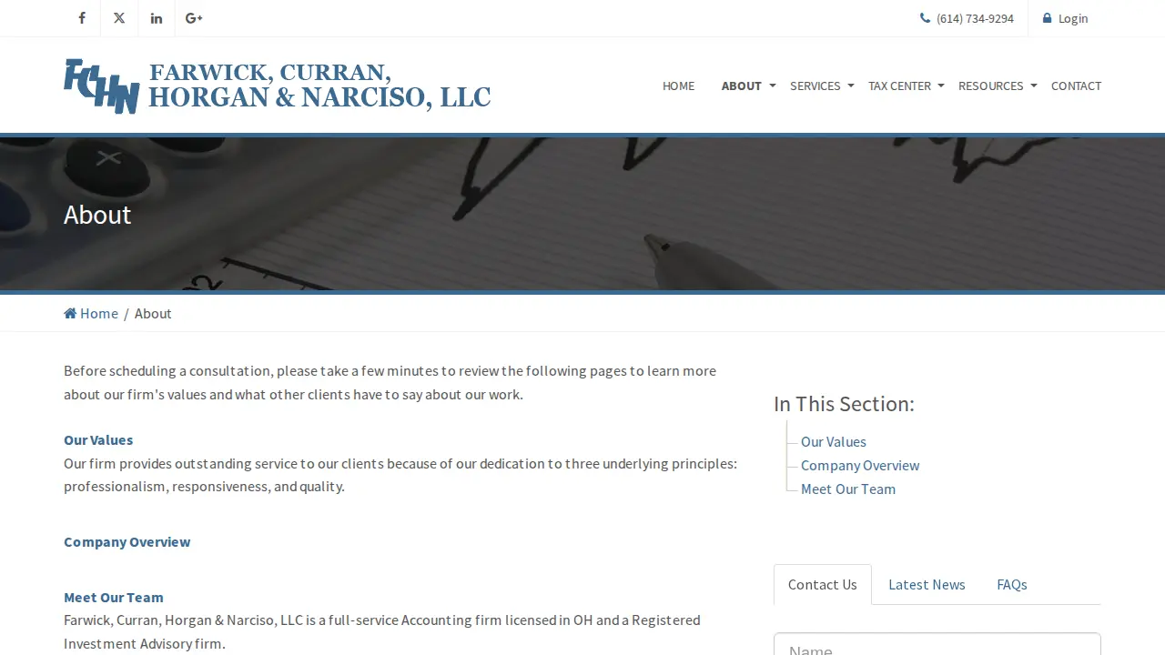 Farwick Curran, Horgan & Narciso LLC page