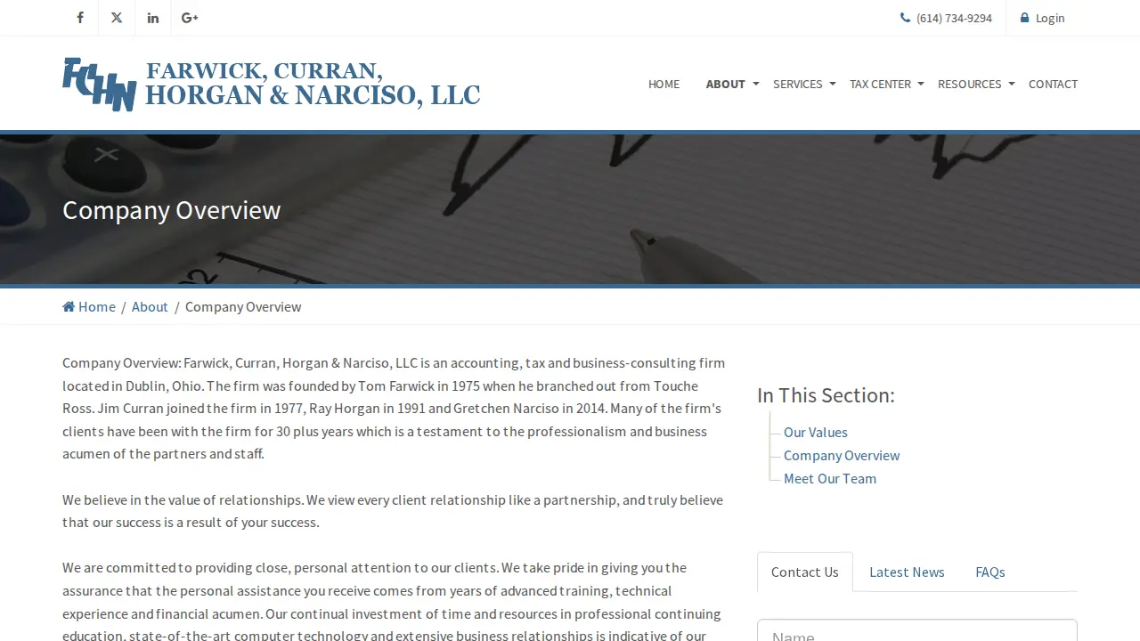 Farwick Curran, Horgan & Narciso LLC page