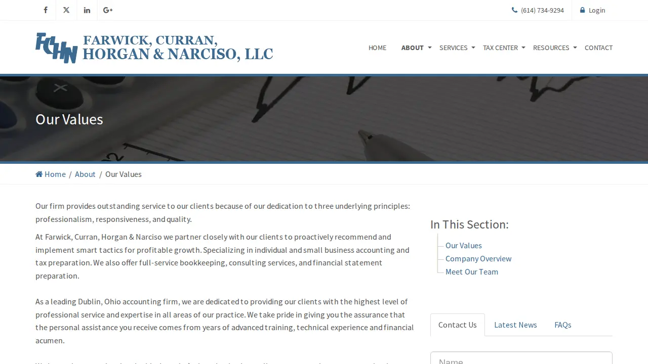 Farwick Curran, Horgan & Narciso LLC page