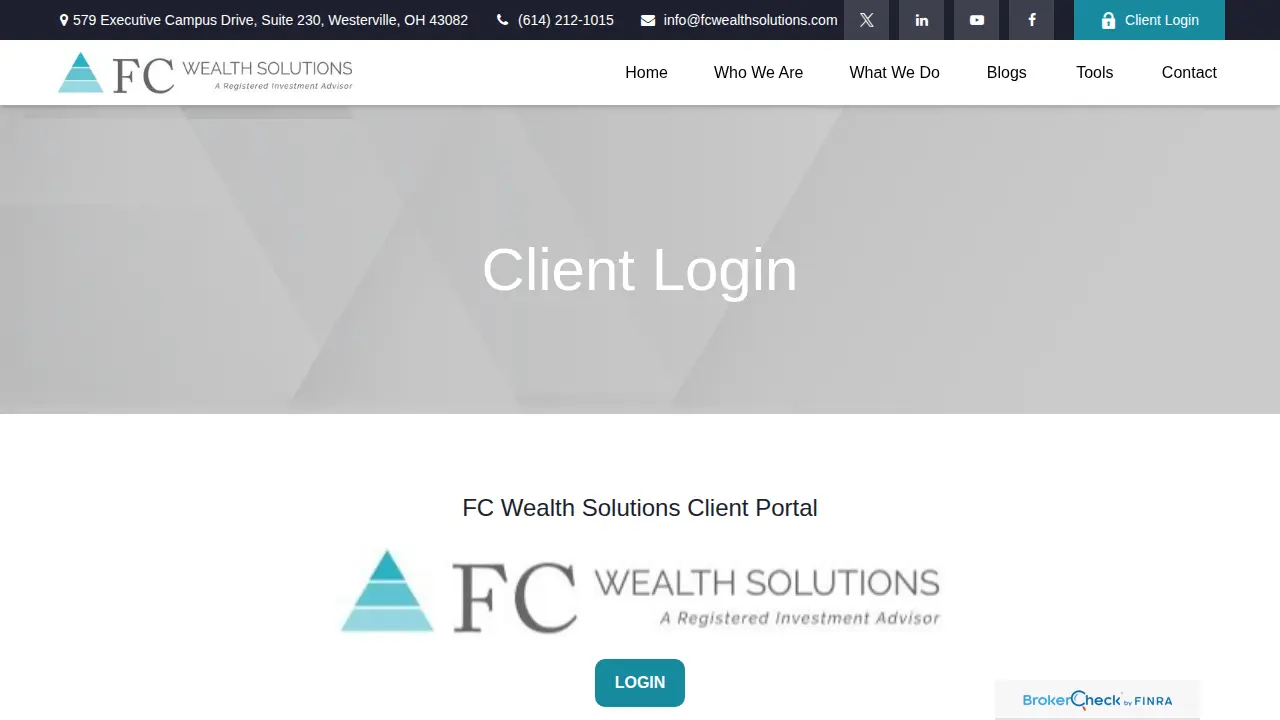 FC Wealth Solutions page