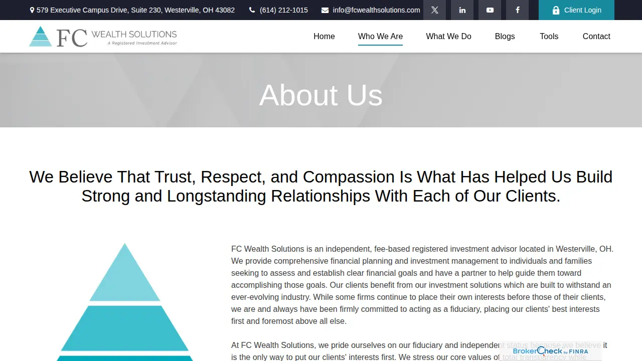 FC Wealth Solutions page