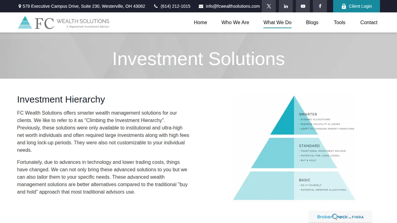 FC Wealth Solutions page