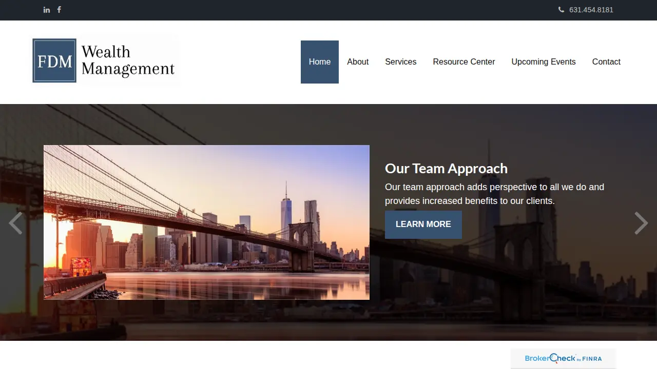 FDM Wealth Management page